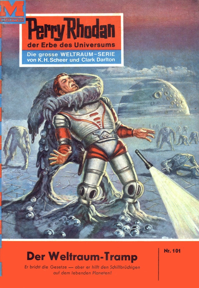 Okładka książki dla Perry Rhodan 101: Der Weltraum-Tramp