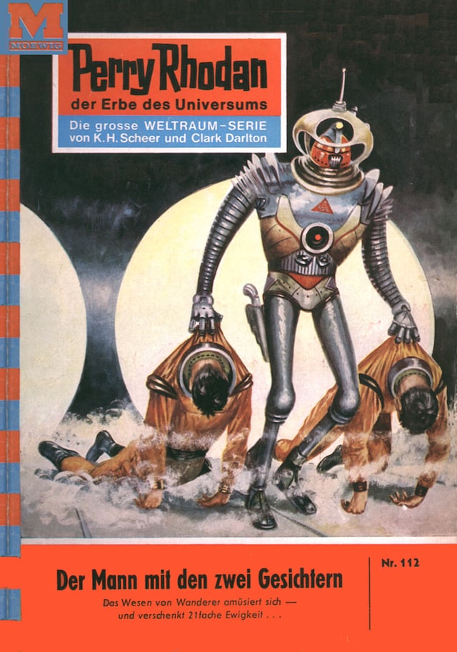 Buchcover für Perry Rhodan 112: Der Mann mit den zwei Gesichtern