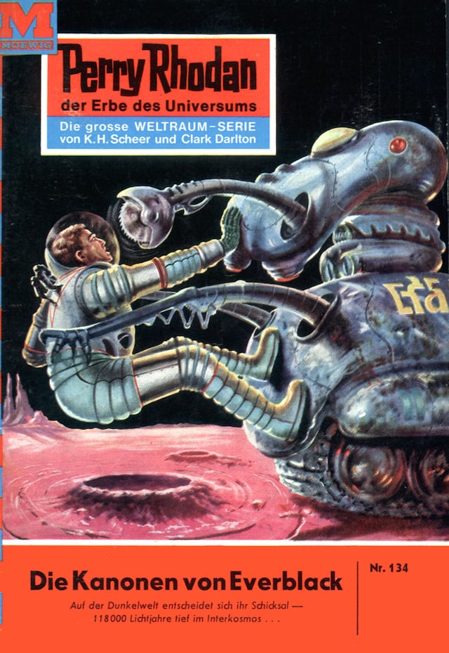 Book cover for Perry Rhodan 134: Die Kanonen von Everblack