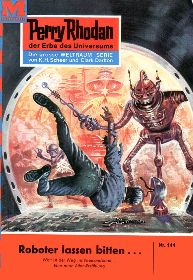Copertina del libro per Perry Rhodan 144: Roboter lassen bitten...