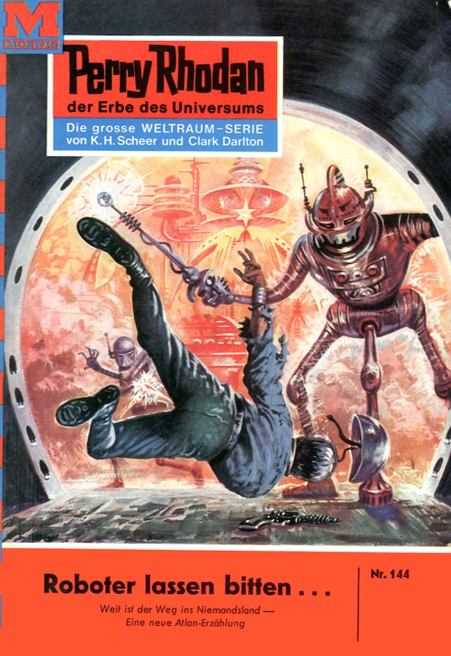 Buchcover für Perry Rhodan 144: Roboter lassen bitten...