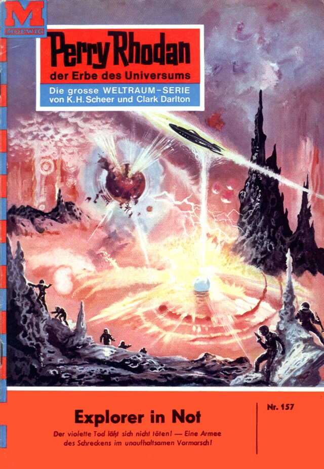Book cover for Perry Rhodan 157: Explorer in Not