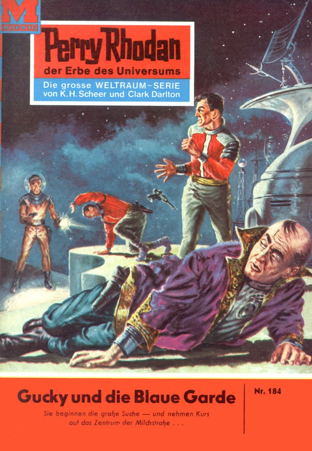 Book cover for Perry Rhodan 184: Gucky und die Blaue Garde
