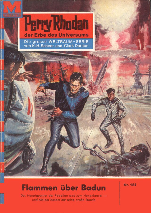 Buchcover für Perry Rhodan 185: Flammen über Badun