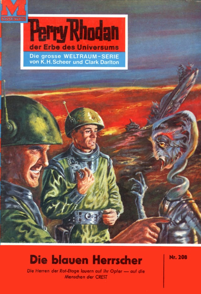 Book cover for Perry Rhodan 208: Die blauen Herrscher