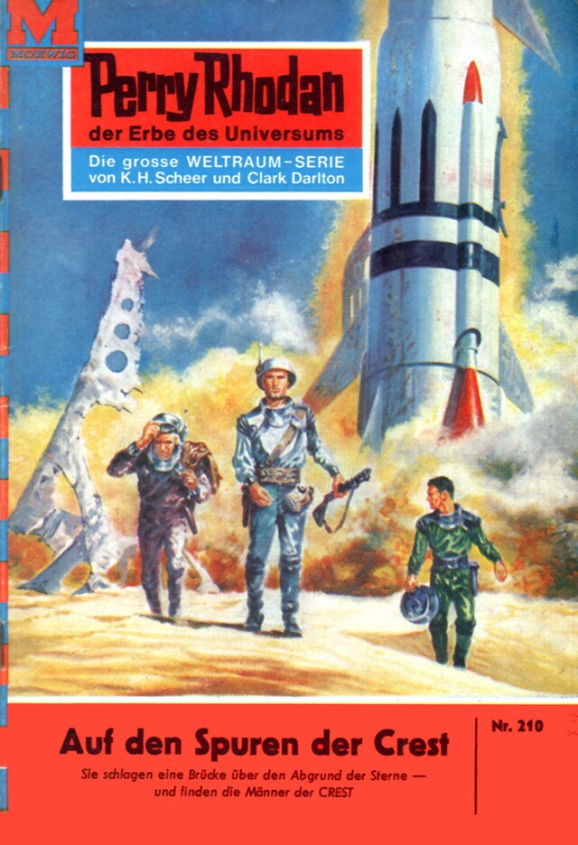 Buchcover für Perry Rhodan 210: Auf den Spuren der CREST