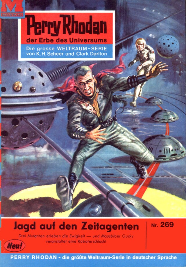 Buchcover für Perry Rhodan 269: Jagd auf den Zeitagenten