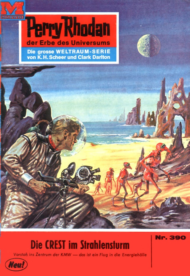 Book cover for Perry Rhodan 390: Die CREST im Strahlensturm