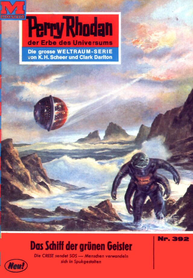 Book cover for Perry Rhodan 392: Das Schiff der grünen Geister