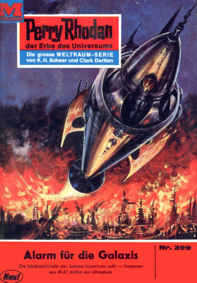 Book cover for Perry Rhodan 399: Alarm für die Galaxis
