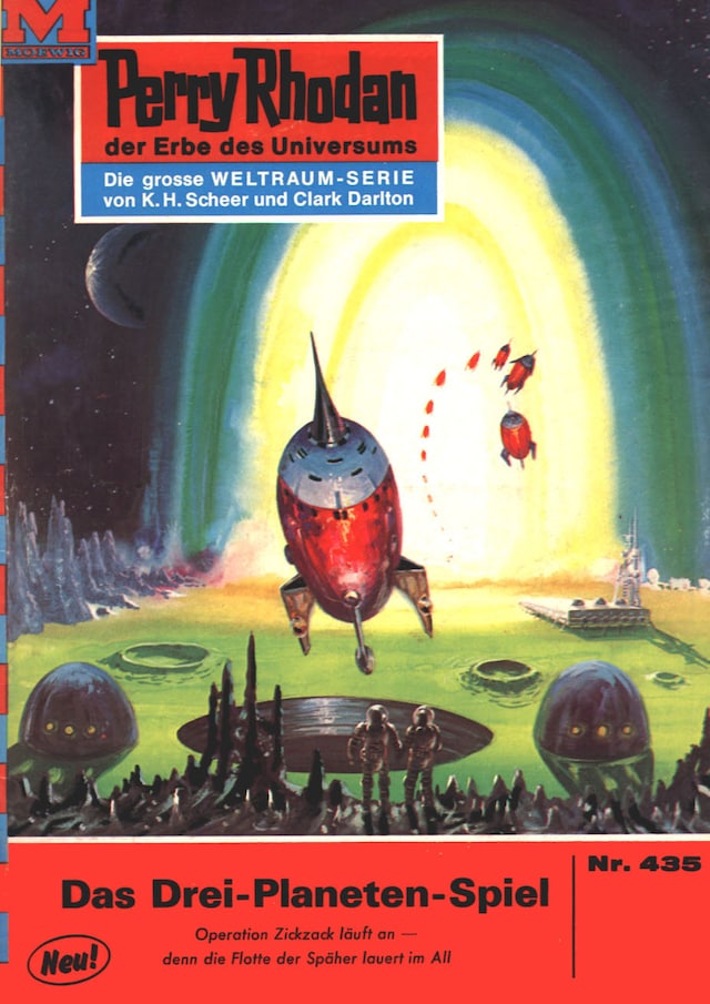 Okładka książki dla Perry Rhodan 435: Das Drei-Planeten-Spiel