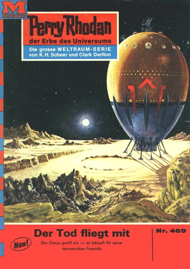 Book cover for Perry Rhodan 469: Der Tod fliegt mit