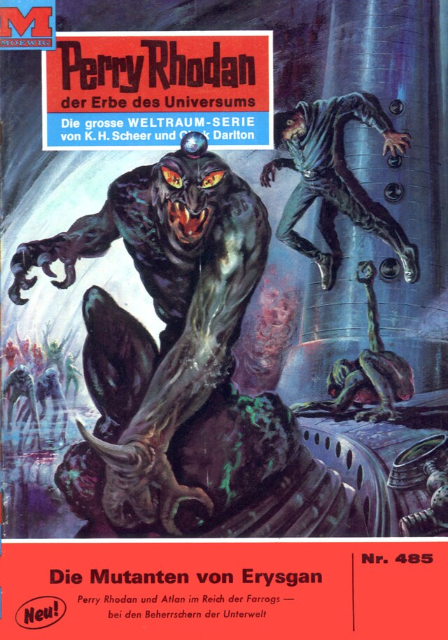 Bogomslag for Perry Rhodan 485: Die Mutanten von Erysgan