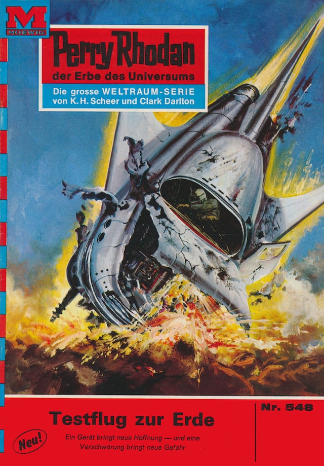 Book cover for Perry Rhodan 548: Testflug zur Erde