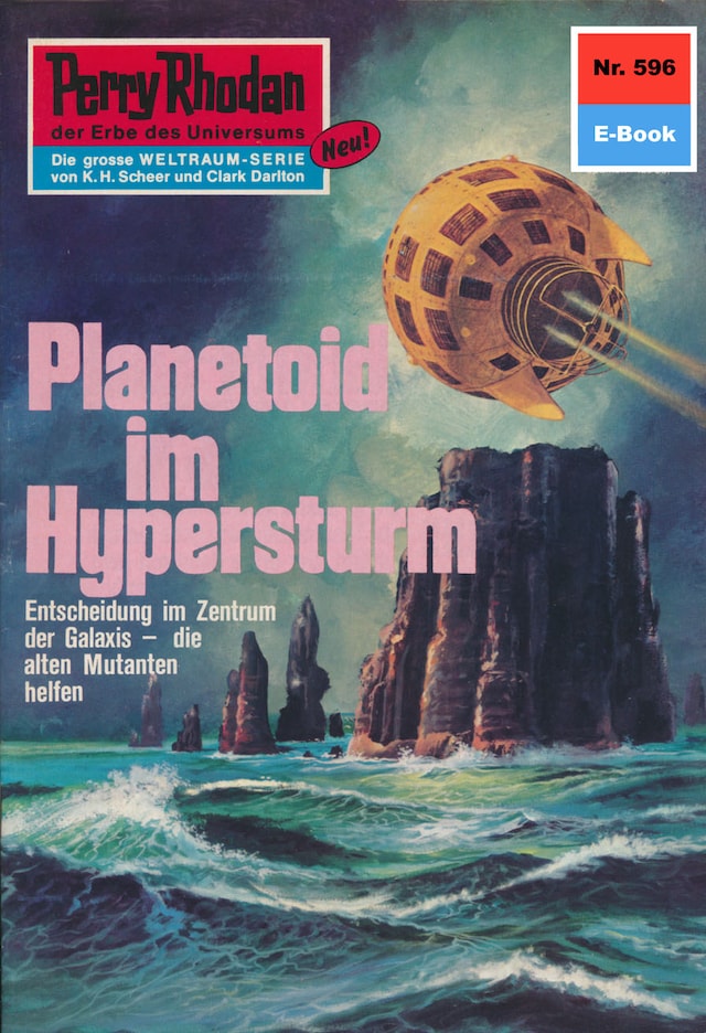 Book cover for Perry Rhodan 596: Planetoid im Hypersturm