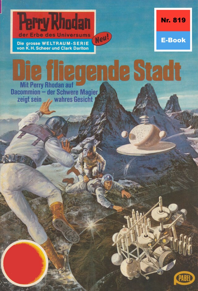 Bokomslag for Perry Rhodan 819: Die fliegende Stadt