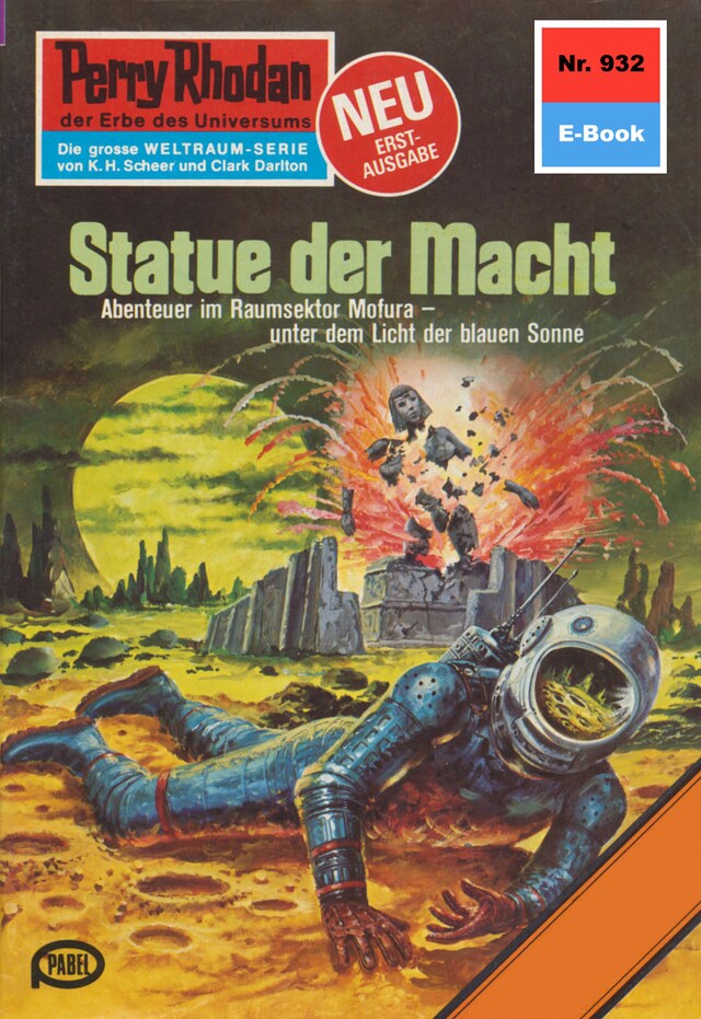 Kirjankansi teokselle Perry Rhodan 932: Statue der Macht