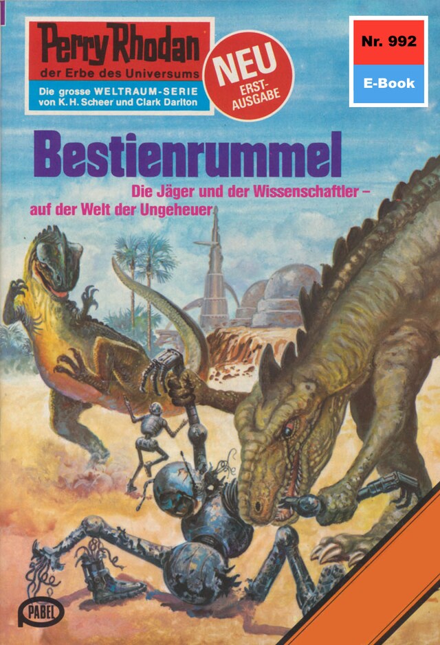 Kirjankansi teokselle Perry Rhodan 992: Bestienrummel