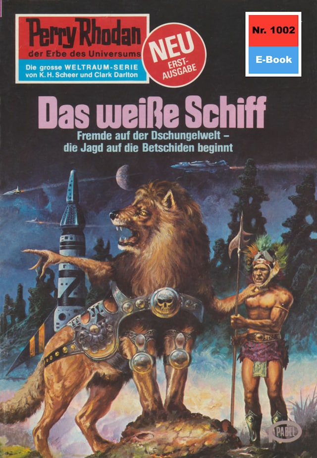 Boekomslag van Perry Rhodan 1002: Das weiße Schiff