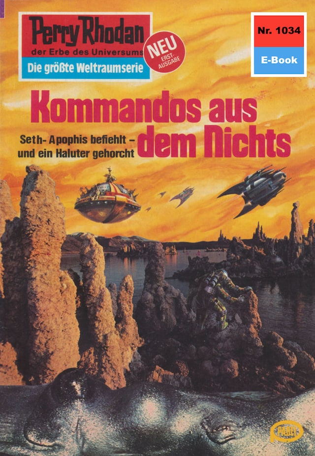 Book cover for Perry Rhodan 1034: Kommandos aus dem Nichts