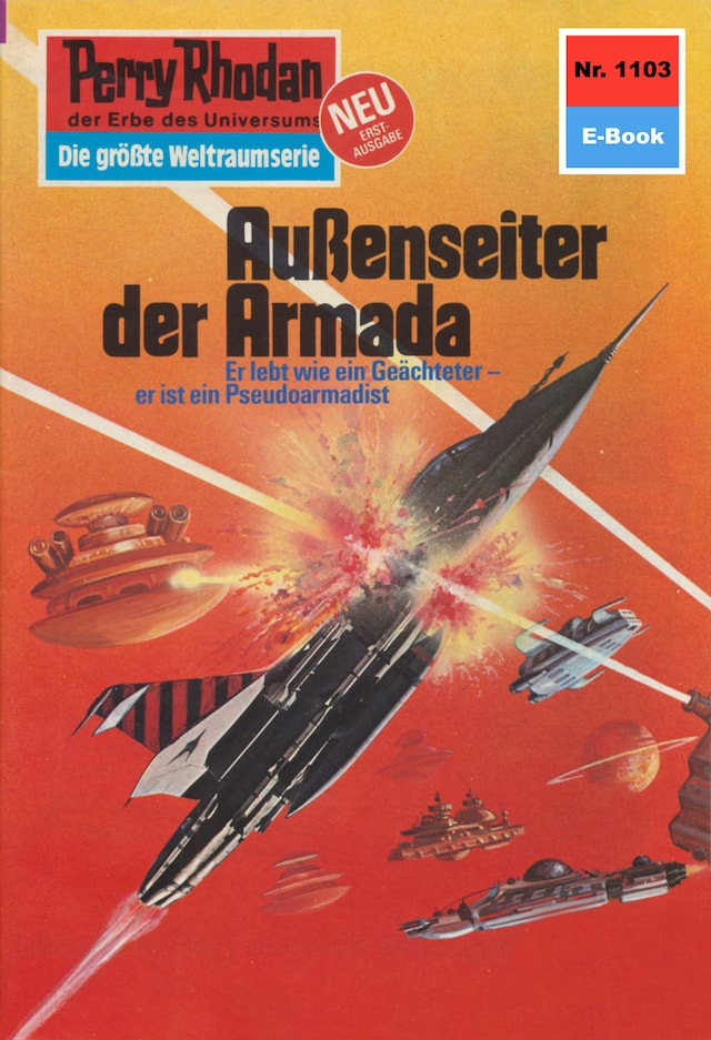 Book cover for Perry Rhodan 1103: Außenseiter der Armada