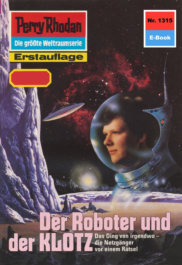 Book cover for Perry Rhodan 1315: Der Roboter und der KLOTZ