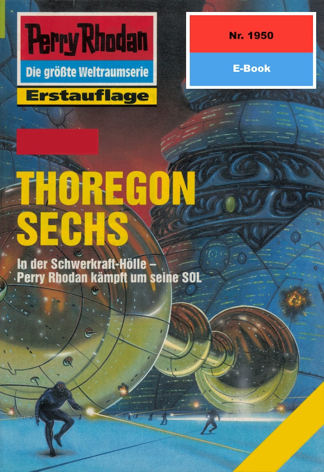 Boekomslag van Perry Rhodan 1950: THOREGON SECHS