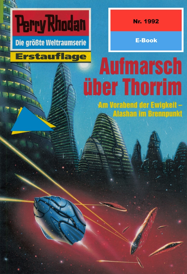 Book cover for Perry Rhodan 1992: Aufmarsch über Thorrim