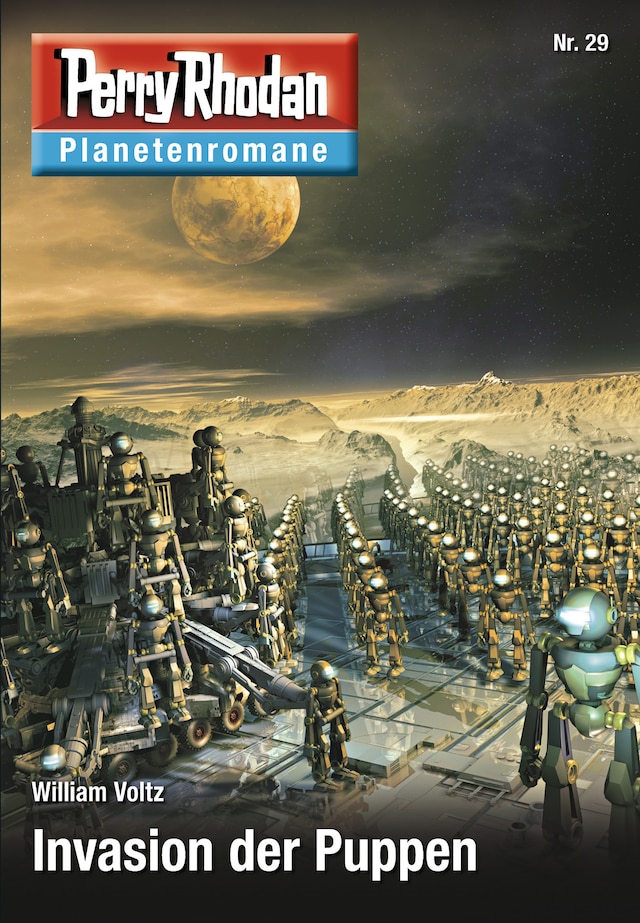 Boekomslag van Planetenroman 29: Invasion der Puppen