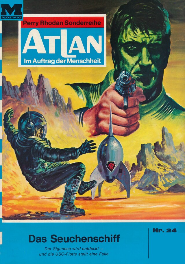 Copertina del libro per Atlan 24: Das Seuchenschiff