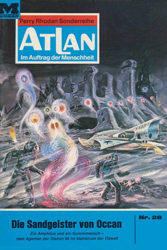 Copertina del libro per Atlan 28: Die Sandgeister von Occan