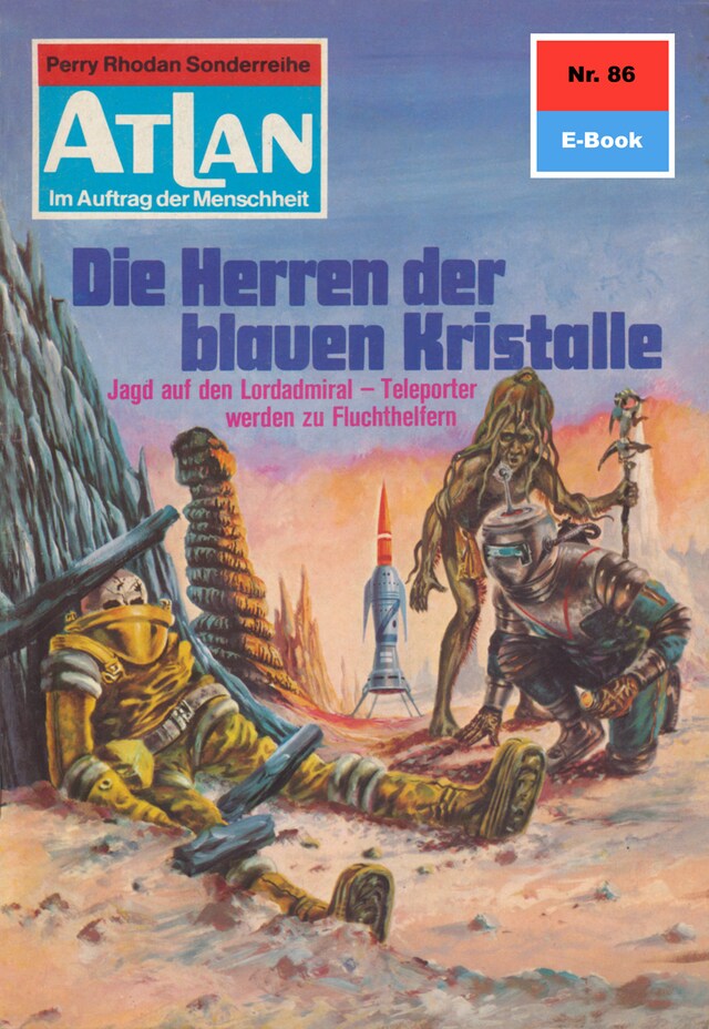 Copertina del libro per Atlan 86: Die Herren der blauen Kristalle