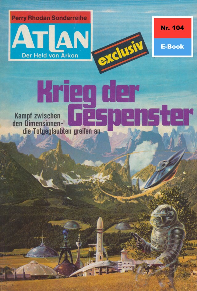 Buchcover für Atlan 104: Krieg der Gespenster