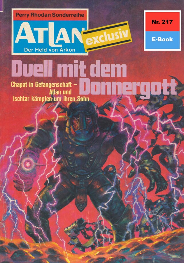 Okładka książki dla Atlan 217: Duell mit dem Donnergott