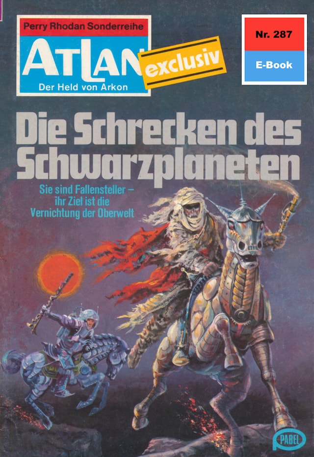 Copertina del libro per Atlan 287: Die Schrecken des Schwarzplaneten