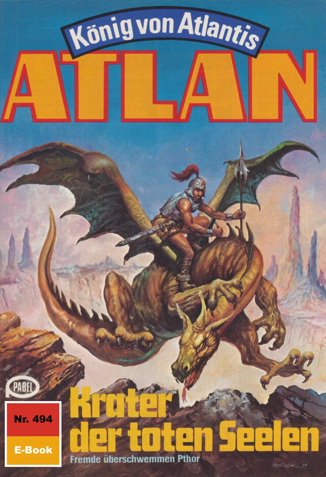 Copertina del libro per Atlan 494: Krater der toten Seelen