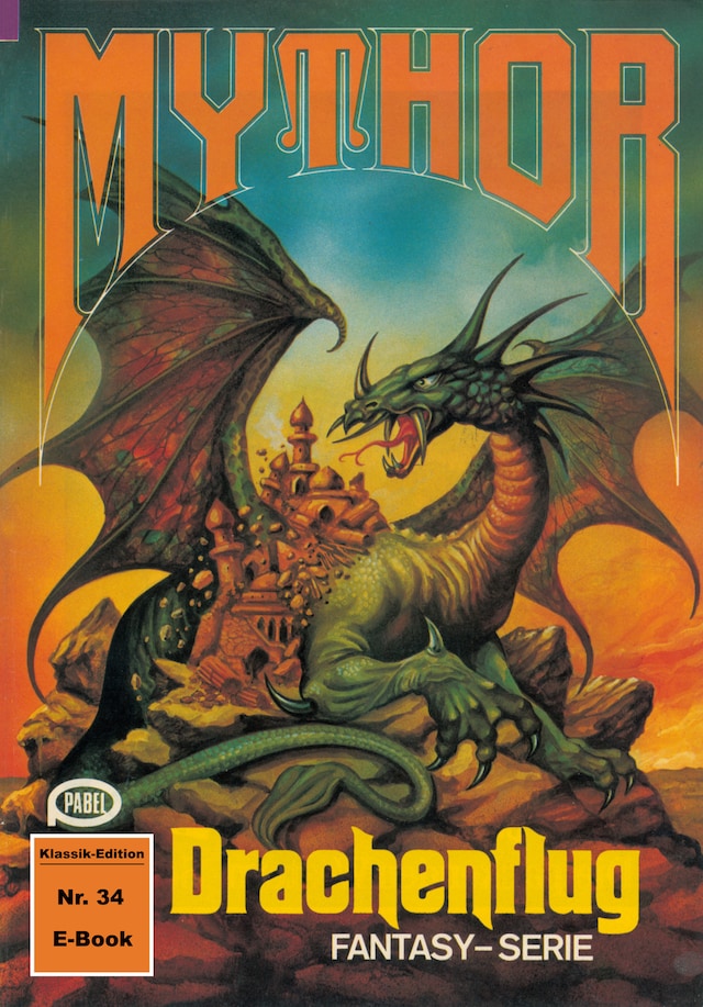 Boekomslag van Mythor 34: Drachenflug