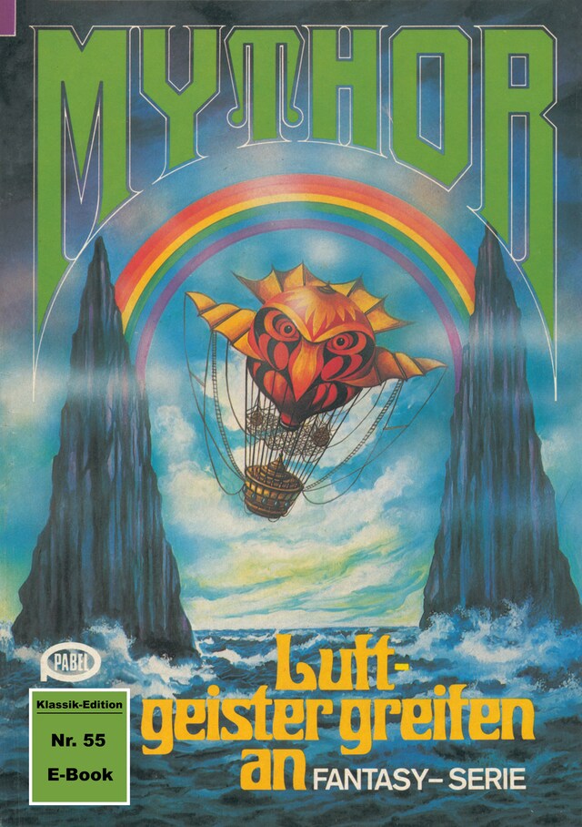 Buchcover für Mythor 55: Luftgeister greifen an