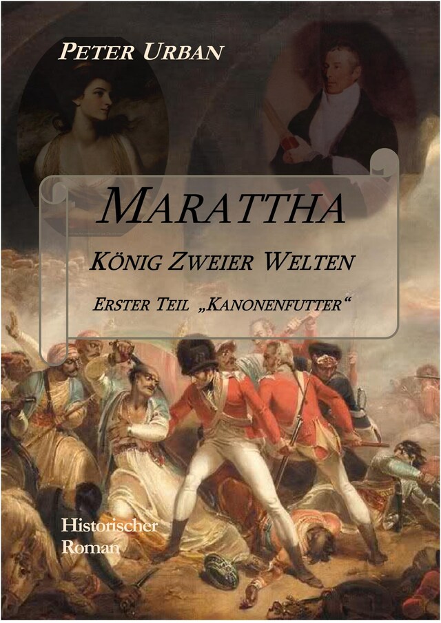 Boekomslag van Marattha König Zweier Welten Teil 1