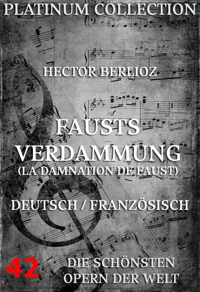 Kirjankansi teokselle Fausts Verdammung (La Damnation de Faust)