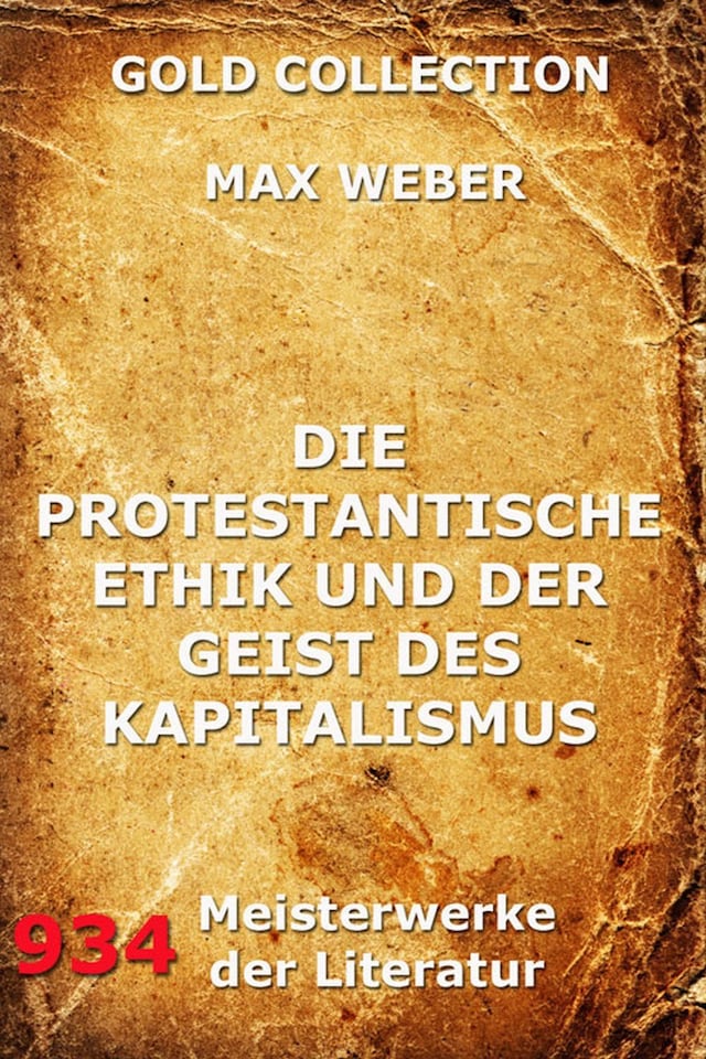 Buchcover für Die protestantische Ethik und der Geist des Kapitalismus