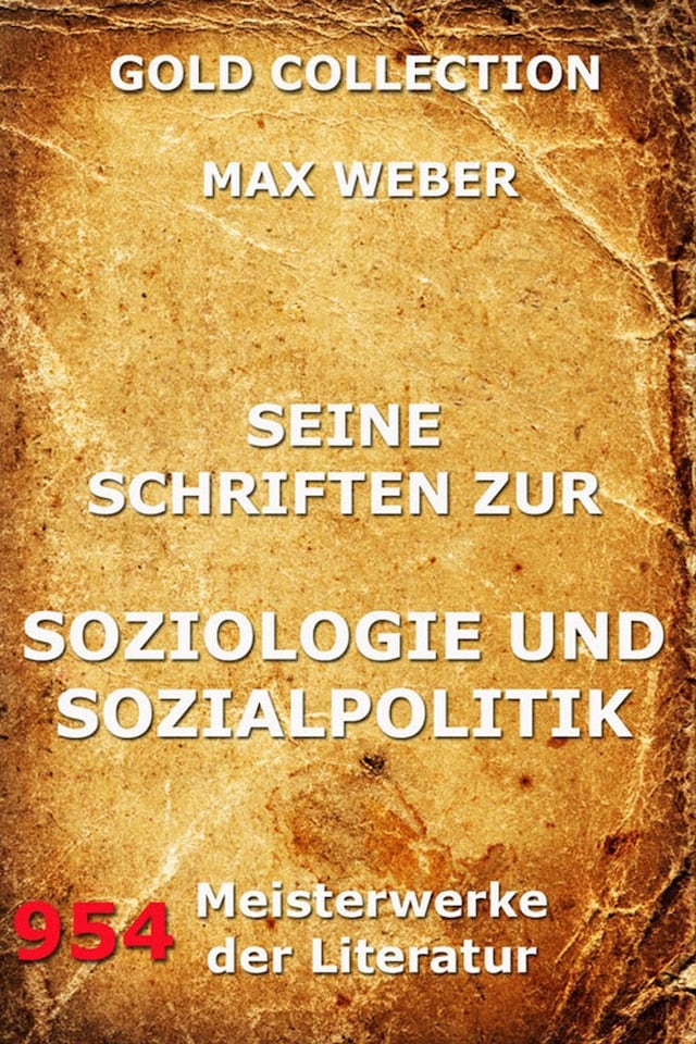 Book cover for Seine Schriften zur Soziologie und Sozialpolitik