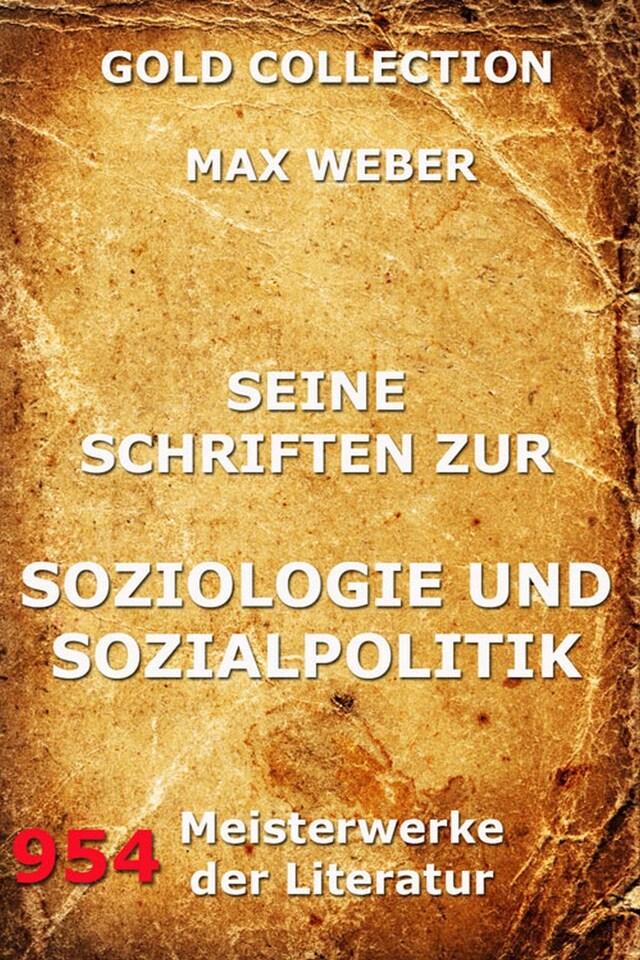 Buchcover für Seine Schriften zur Soziologie und Sozialpolitik