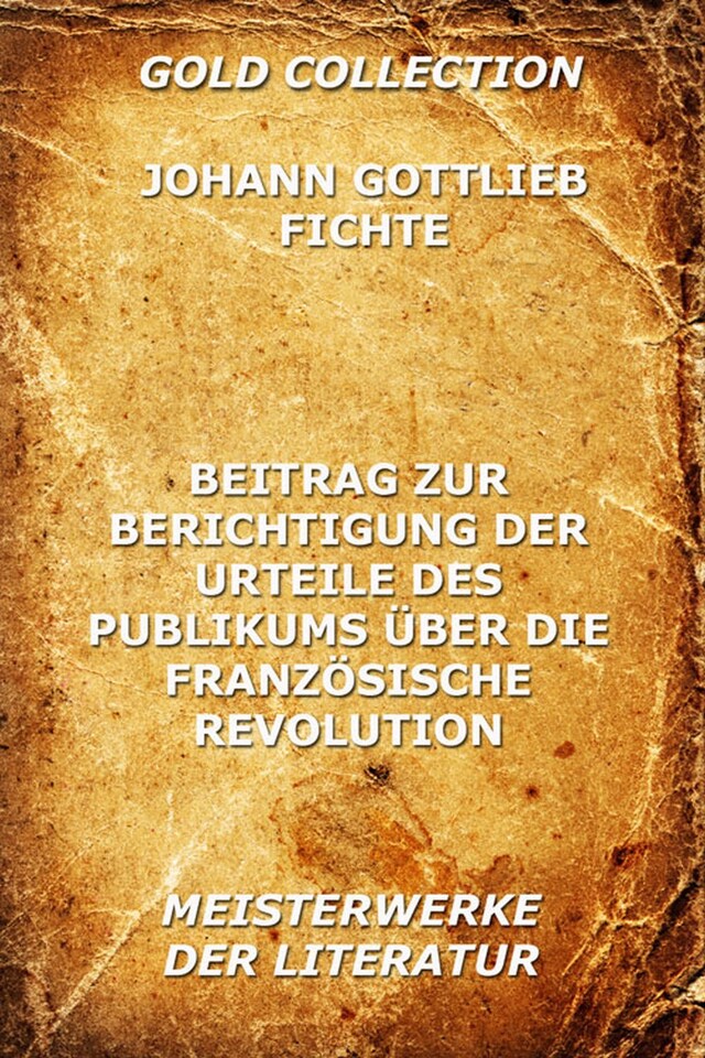 Copertina del libro per Beitrag zur Berichtigung der Urteile des Publikums über die französische Revolution