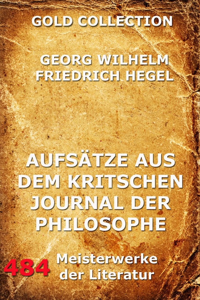 Book cover for Aufsätze aus dem kritischen Journal der Philosophie