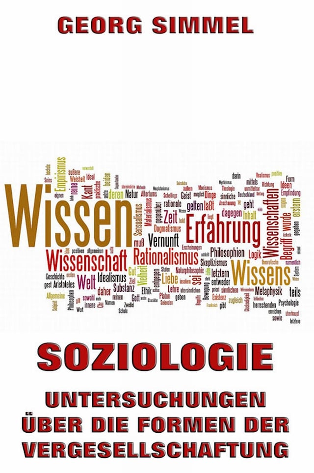 Book cover for Soziologie - Untersuchungen über die Formen der Vergesellschaftung
