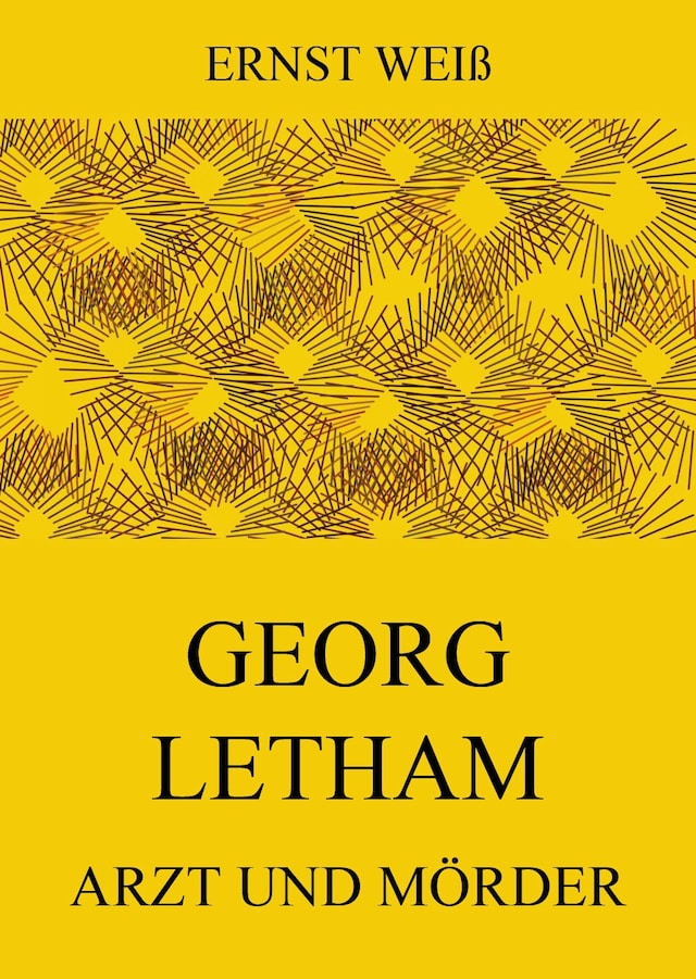 Book cover for Georg Letham - Arzt und Mörder