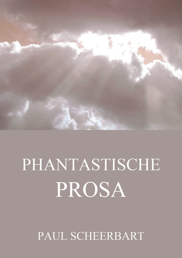 Kirjankansi teokselle Phantastische Prosa