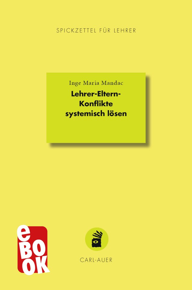 Buchcover für Lehrer-Eltern-Konflikte systemisch lösen