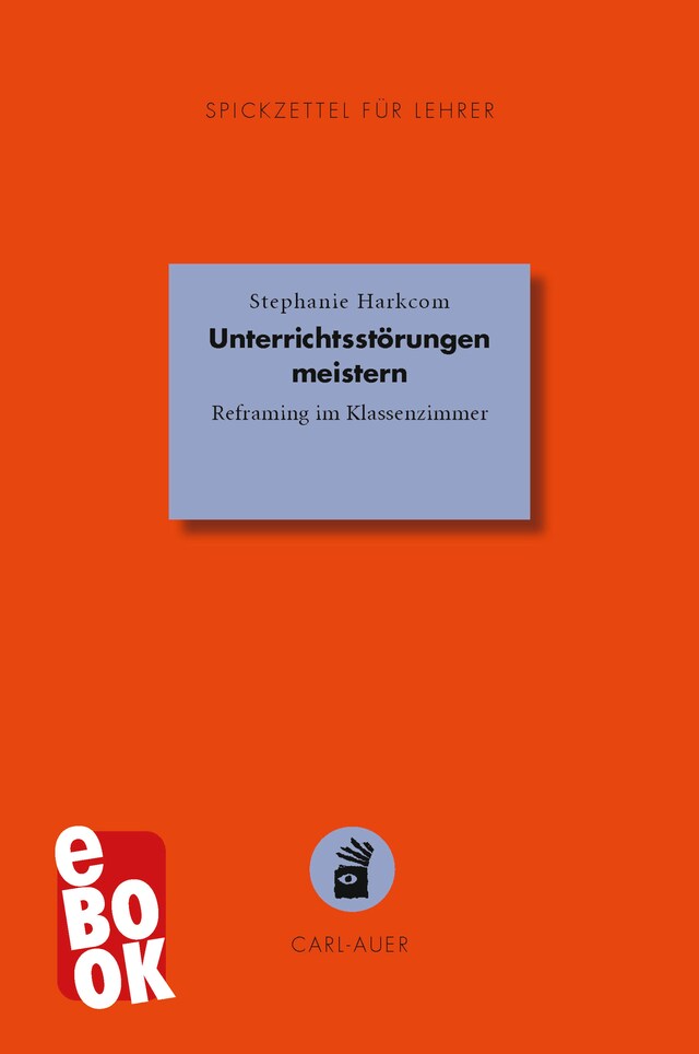 Buchcover für Unterrichtsstörungen meistern